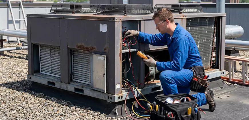 Package Unit Maintenance in Bonsall