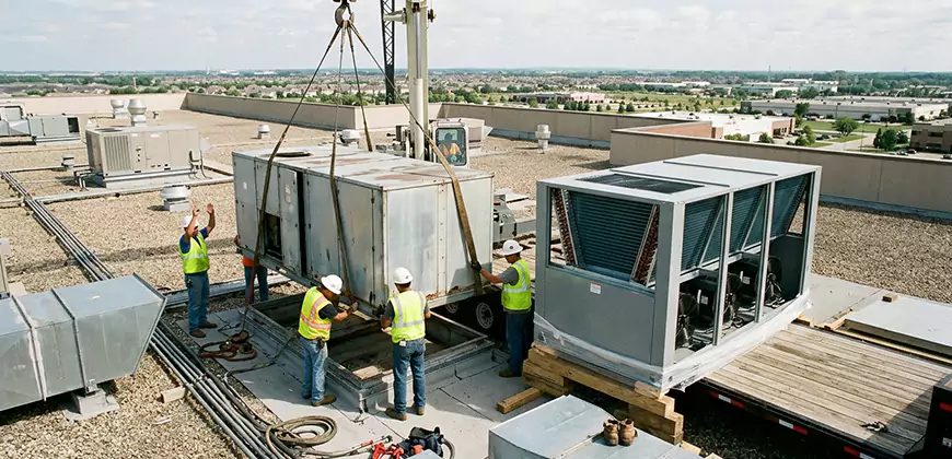 Commercial Air Handling Unit Replacement in Bonsall