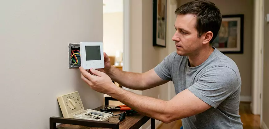 AC Control Panel Replacement in Bonsall